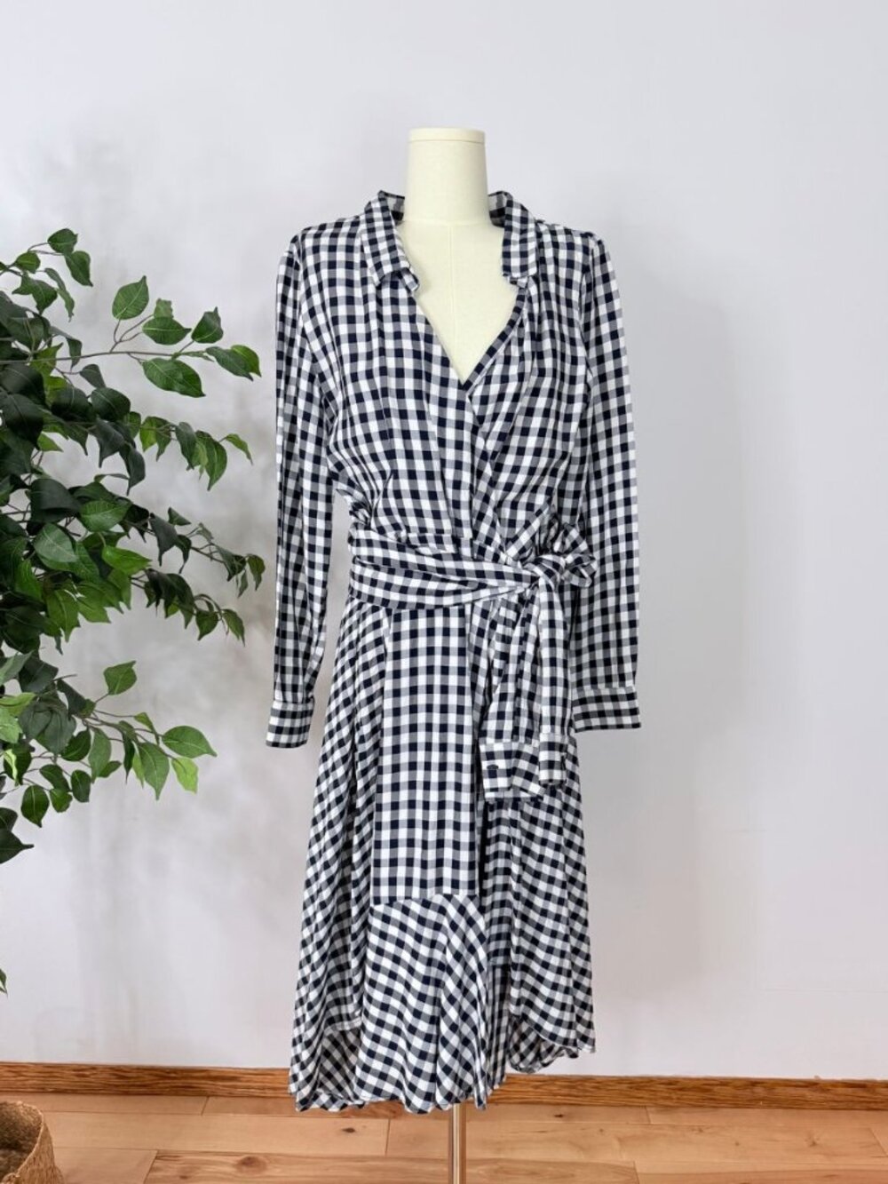 Maje Raprita Gingham Dress